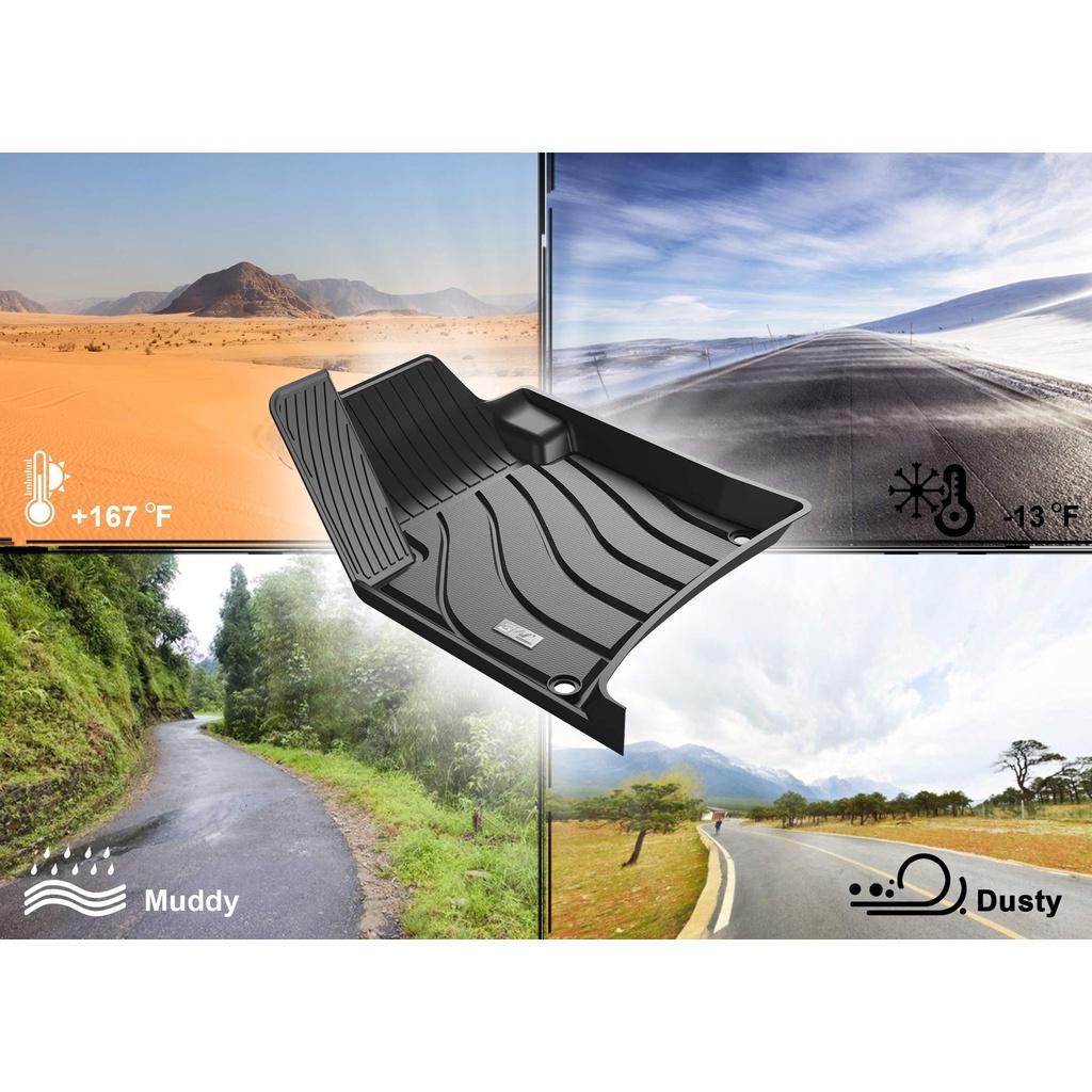 Thảm lót sàn xe ô tô Porsche New Cayenne 2017- đến nay Nhãn hiệu Macsim 3W chất liệu nhựa TPE đúc khuôn cao cấp - màu đe