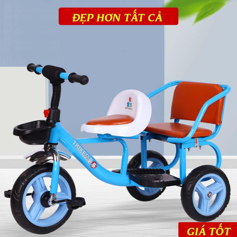 Xe Đạp Xích Lô Cho Bé 2 Chỗ Ngồi Phù Hợp Cho Trẻ Từ 2 Đến 5 Tuổi Siêu Dễ Thương, Chắc Chắn, An Toàn