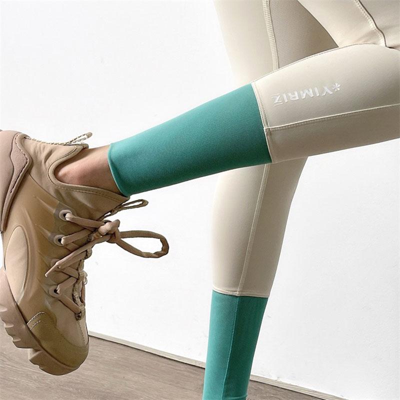 Phụ Nữ Tone Màu Tập Gym Thun Bụng Điều Khiển Tập Yoga Cao Cấp Quần Legging Nữ Push Up Chạy Quần Tập Luyện Quần Áo