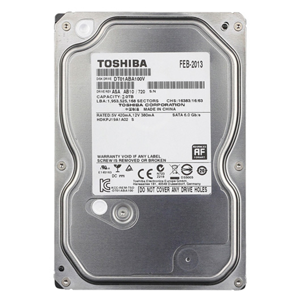 Ổ Cứng HDD Toshiba 2TB 5700RPM - Hàng Chính Hãng