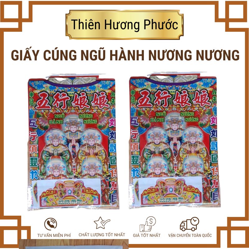 Giấy cúng ngũ hành nương nương cao cấp