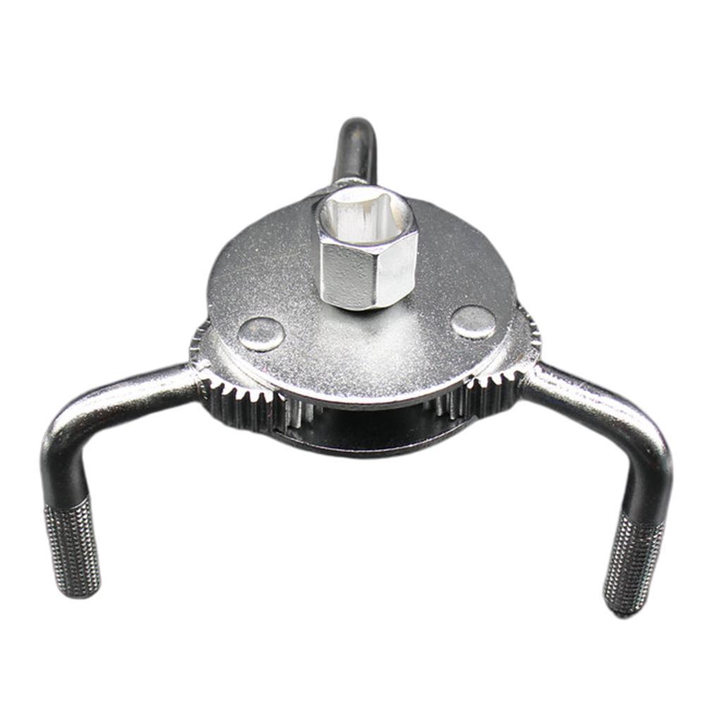 UNIVERSAL 3 JAW OIL FILTER WRENCH REMOVAL TOOL ADJUSTABLE HEAVY DUTY