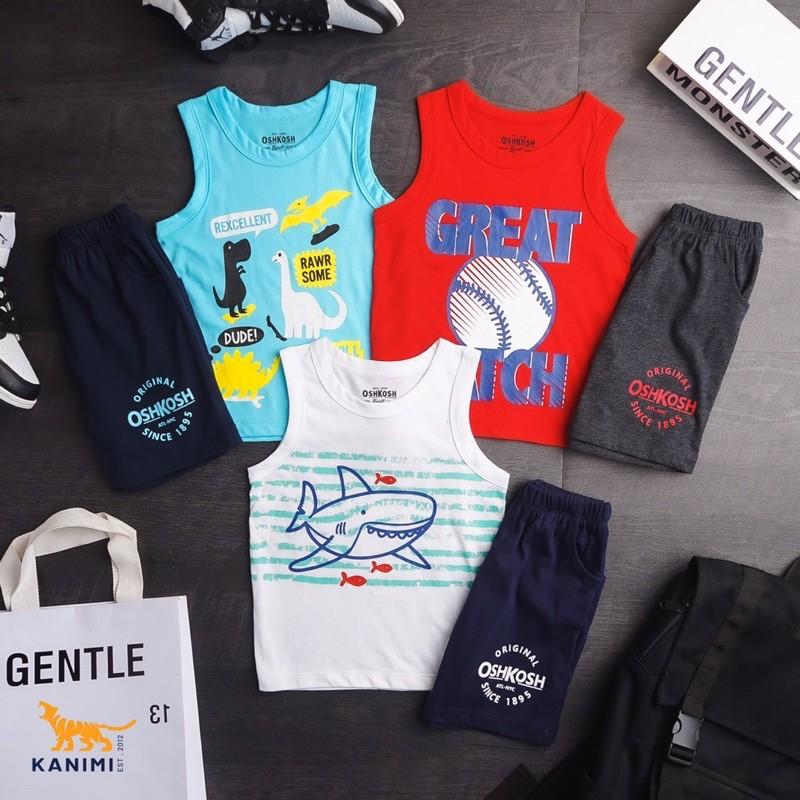 Bộ sát nách bé trai size 8-22 kg
