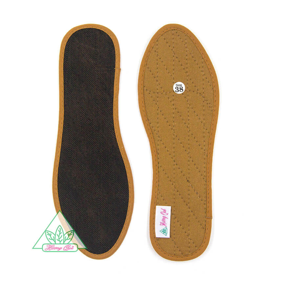 Lót giày vải cotton Hương quế CI-02 làm từ vải cotton - bột quế giúp hút ẩm - khử mùi - phòng cảm cúm và cải thiện sức khoẻ