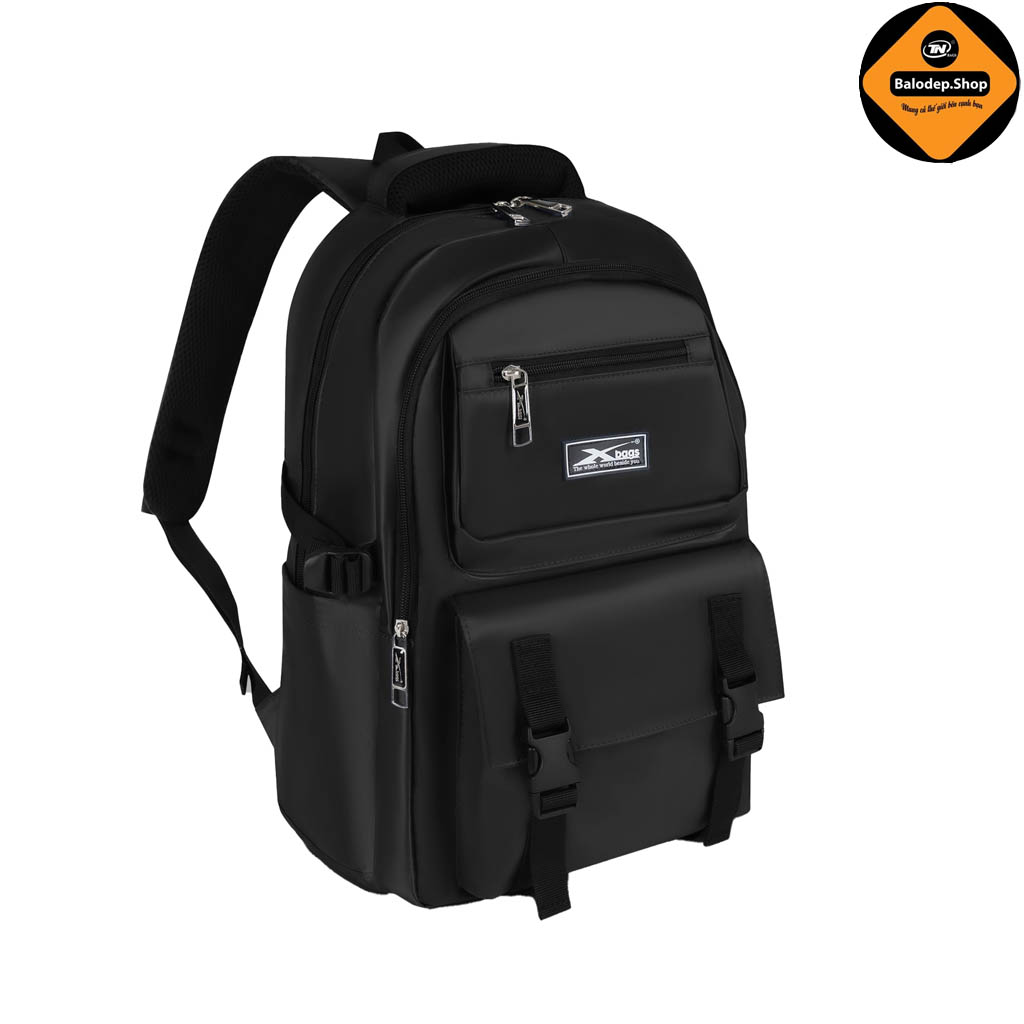 Balo Laptop Chống Nước Xbags Black Blue Đựng Laptop 15.6 Inch Đi Học Đi Làm Thời Trang Cá Tính XB3203!