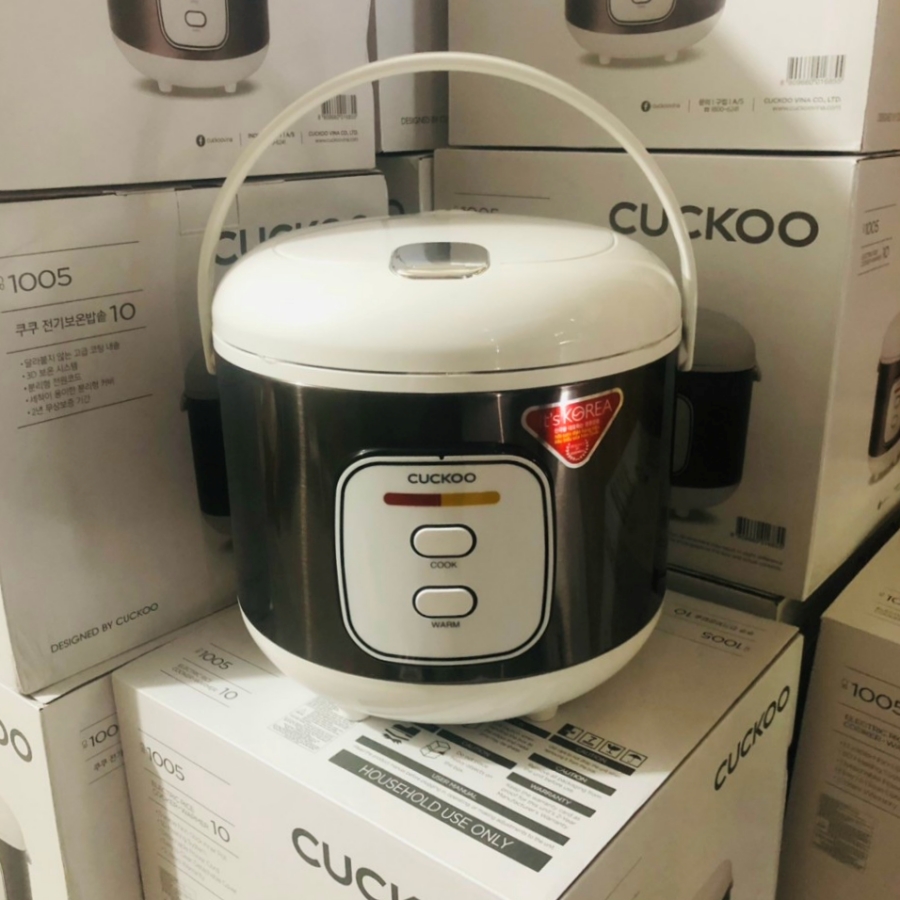 Nồi cơm điện Cuckoo CR-1005 (Lòng Nồi Chống Dính Dung Tích 1.8L - Công Suất 700W - Điều Khiển Nút Bấm Cơ) - Hàng chính hãng