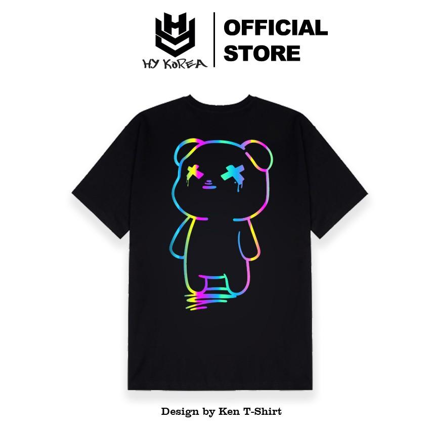 Áo Thun Phản Quang Gấu Mập XX Cotton 75% Form Rộng Unisex Nam Nữ Đẹp. KIS OFFICIAL