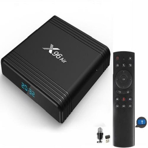 Android Tivi Box X96 Air 4G Ram 32G Rom Amlogic S905X3 chuột bay giọng nói cài đặt sẵn bộ ứng dụng giải trí