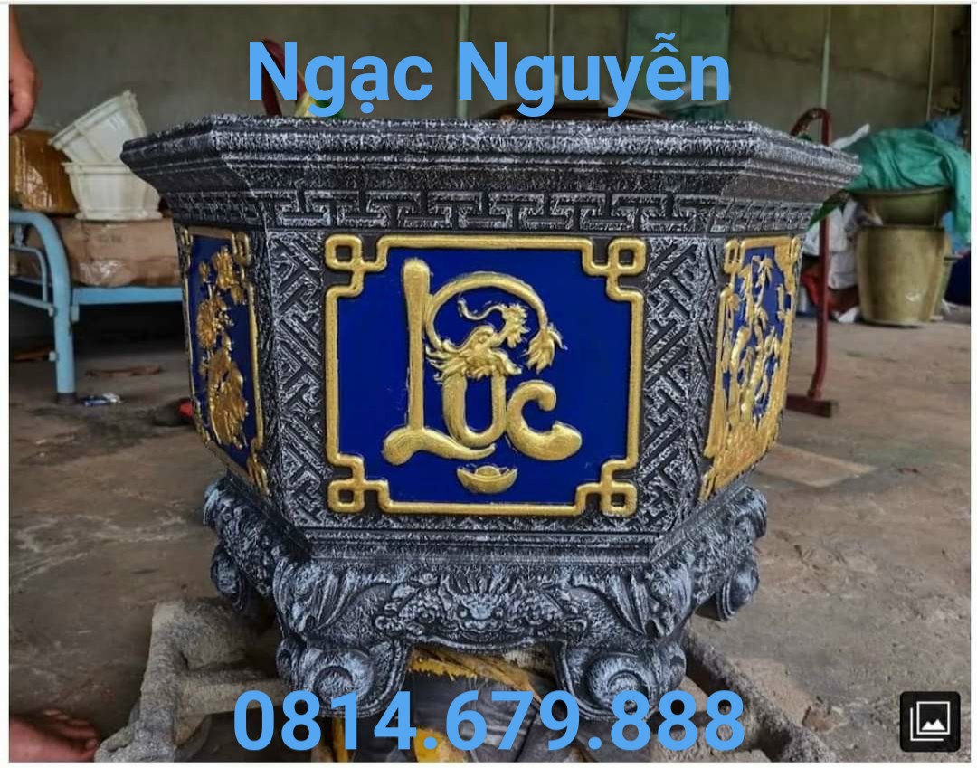 Khuôn lục giác 60 chân liền chất liệu abs mẫu phúc lộc thọ trộn mai trúc cúc hàng dày dặn