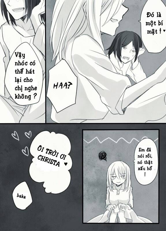 đại chiến titan - doujinshi về các cô gái chapter 50 16