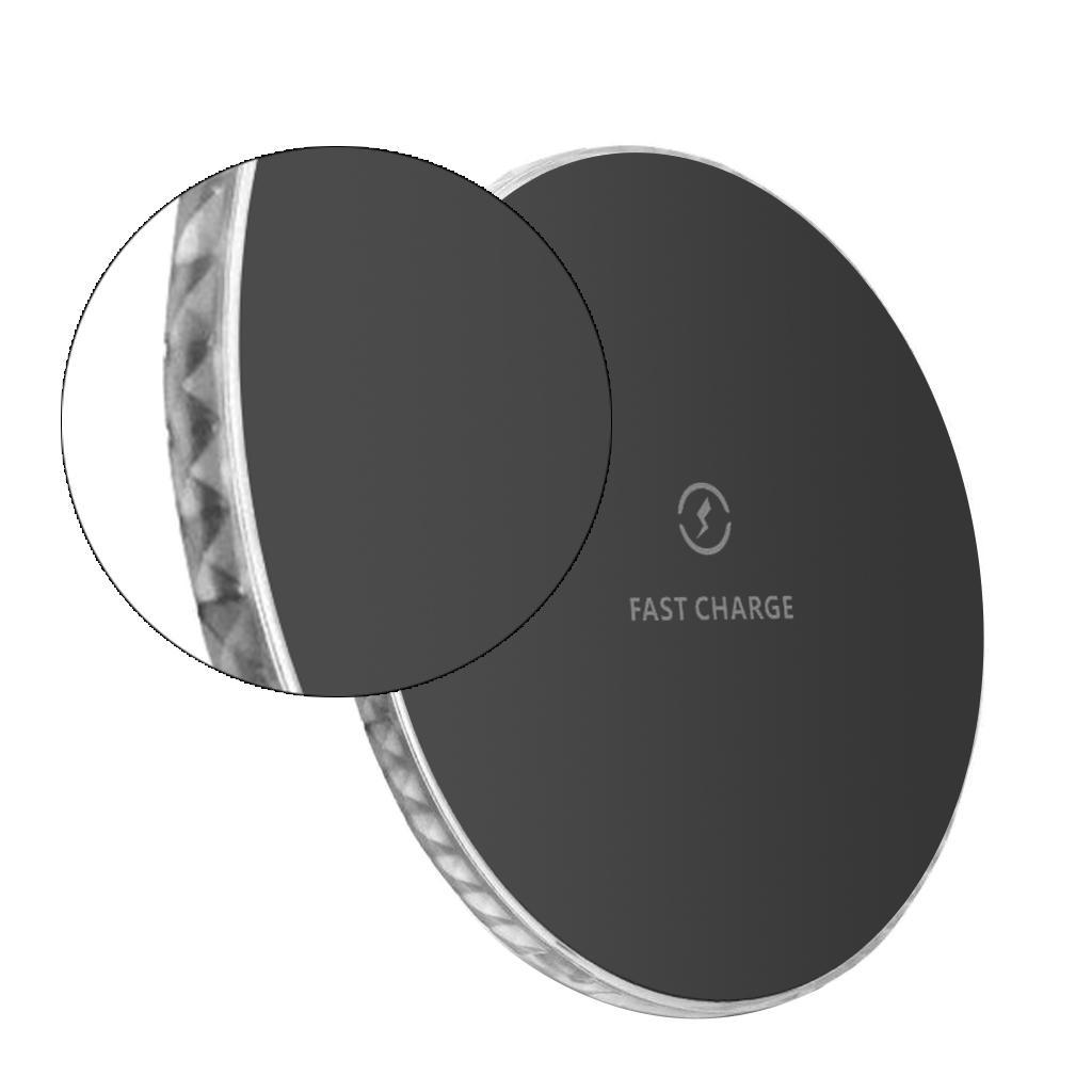 Wireless Fast Charger 15w Qi Charging Pad QC 3.0 for  Black