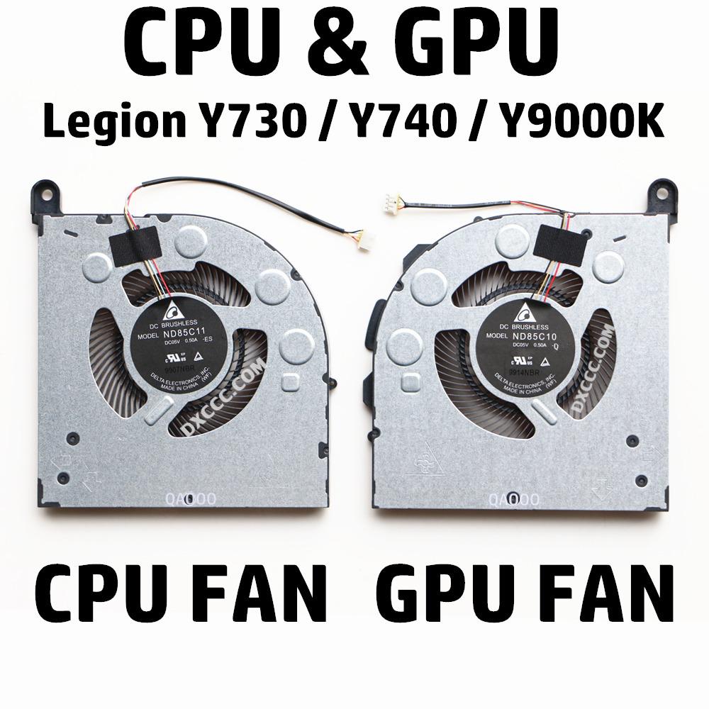 Quạt Tản Nhiệt Thay Thế Cho Máy Tính Xách Tay Lenovo Legion Y730 / Y740 / Y9000K  Quạt Làm Mát CPU & GPU
