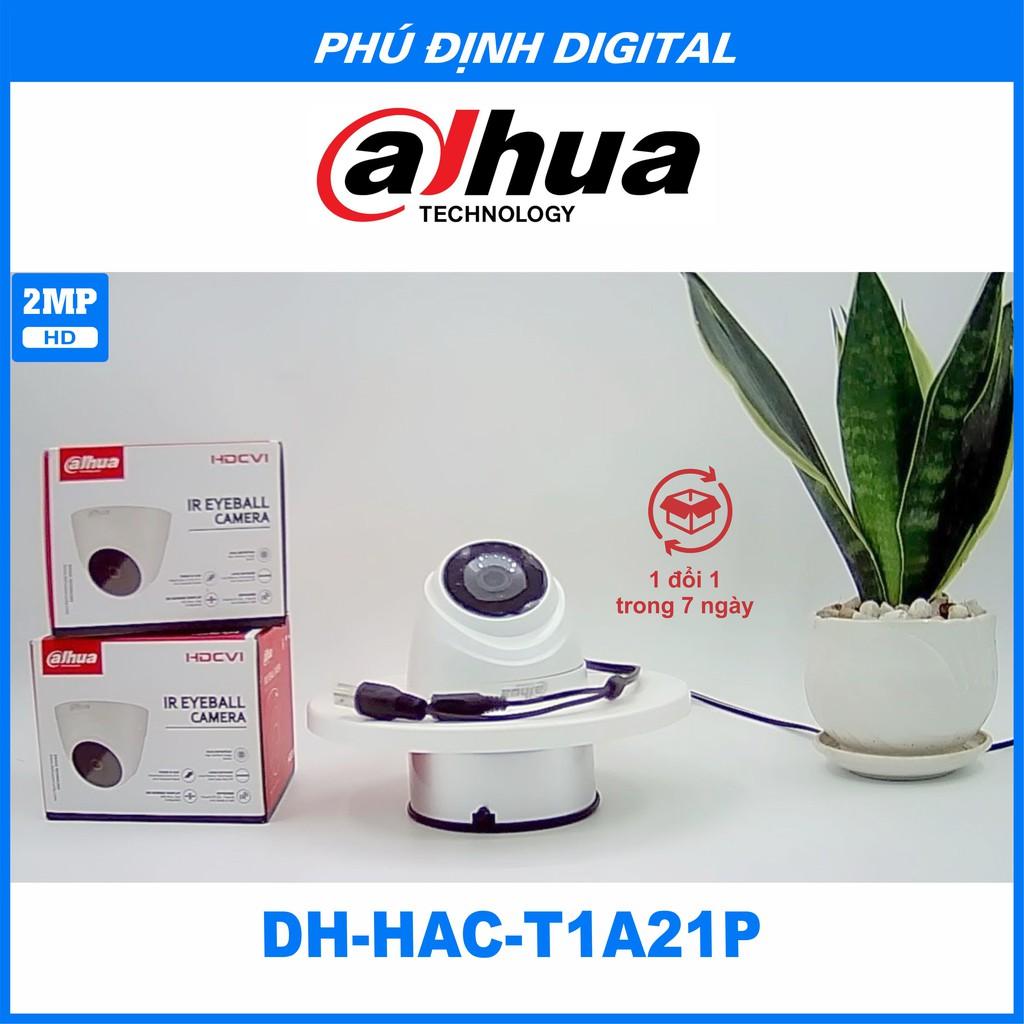 Camera HDCVI 2MP Dahua mã DH-HAC-T1A21P - Hàng Chính Hãng