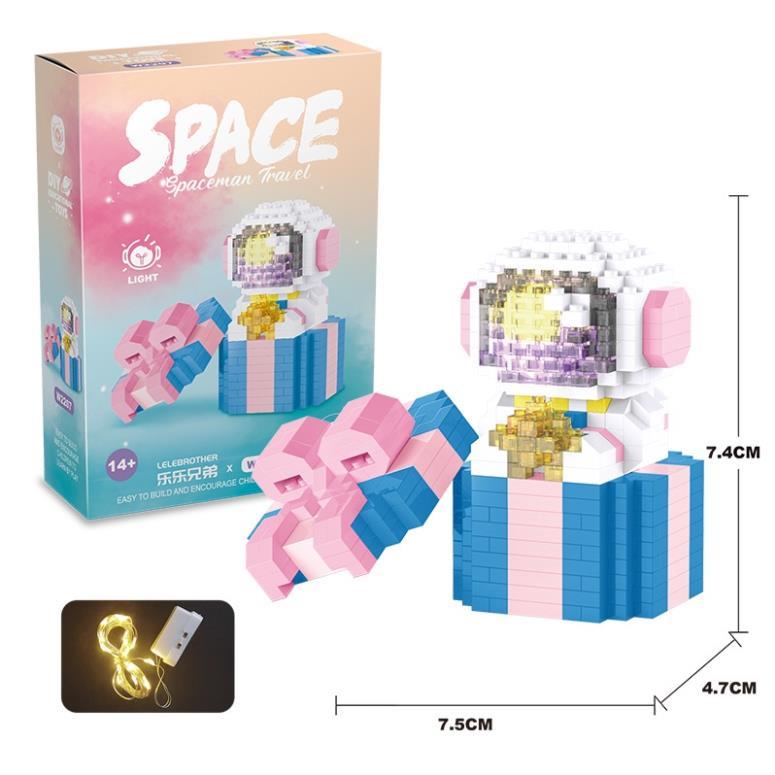 Đồ chơi Lắp ráp Mô hình phi hành gia DAWN ASTRONAUT Spaceman Astronaut MOC  Creative Aerospace Model JK9106