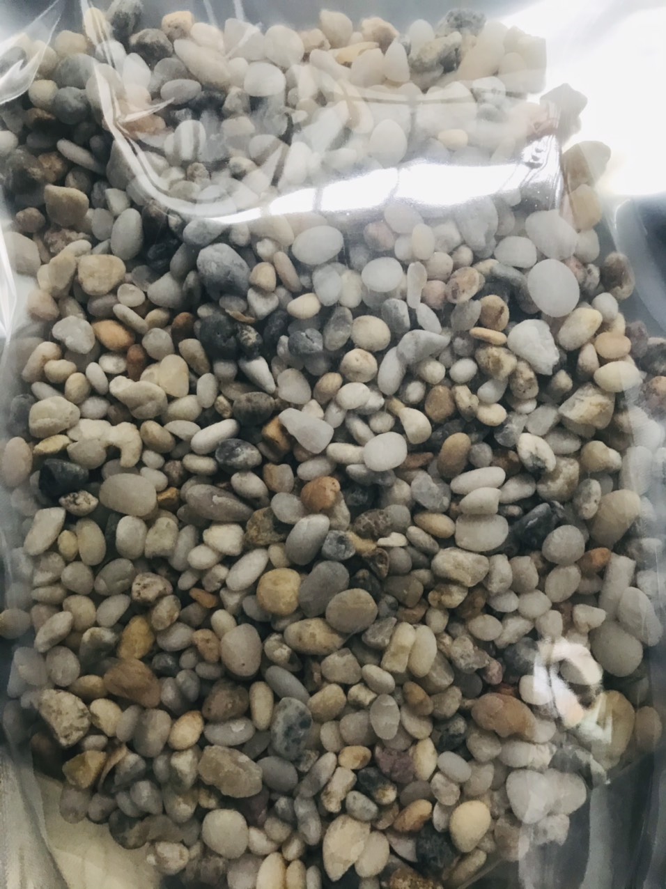 1kg đá sỏi màu hỗn hợp - đá trang trí trồng cây - trang trí bể cá - tiểu cảnh sân vườn