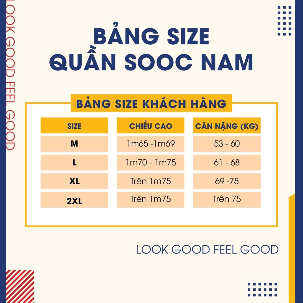 Quần short nam YODY dáng thể thao quốc dân thiết kế cạp chun SQM5021