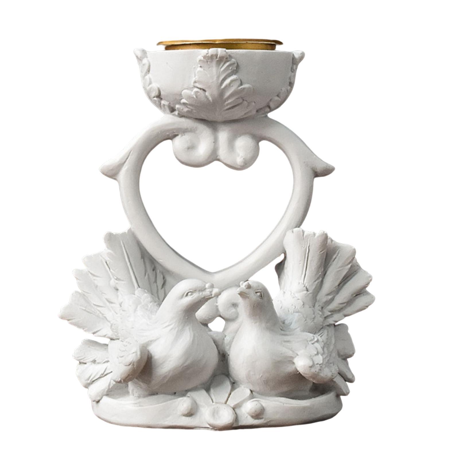 Bird Figurine Candlestick Candleholder Candle Holder for Wedding Holiday