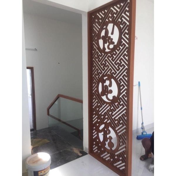 Vách tranh trí bàn thờ gỗ công nghiệp