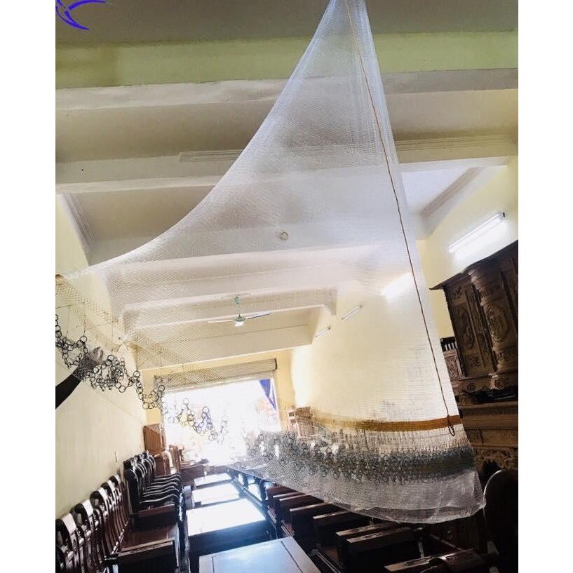 Chài Đánh Cá | Chài Quăng | Chái cước chân xích mắt 2.5cm cao 3m 4m nặng 4-5kg bắt tép hàng Thái Lan cao cấp