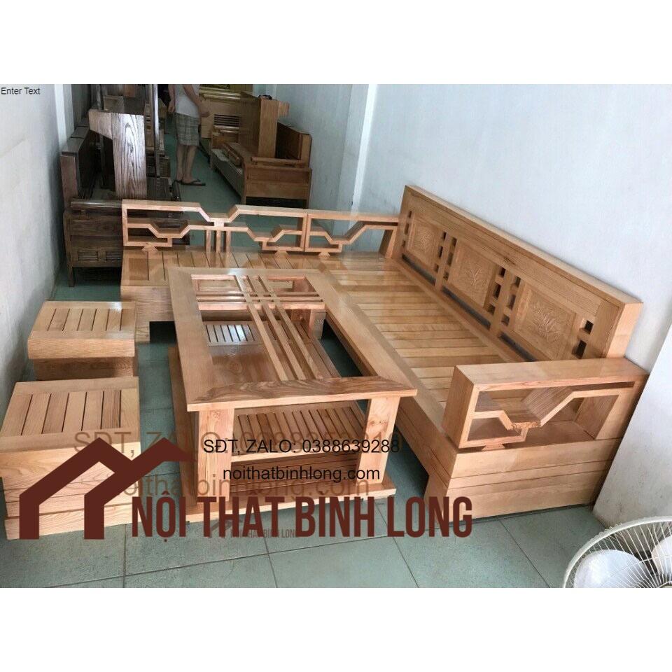 Bàn ghế góc gỗ giá thật
