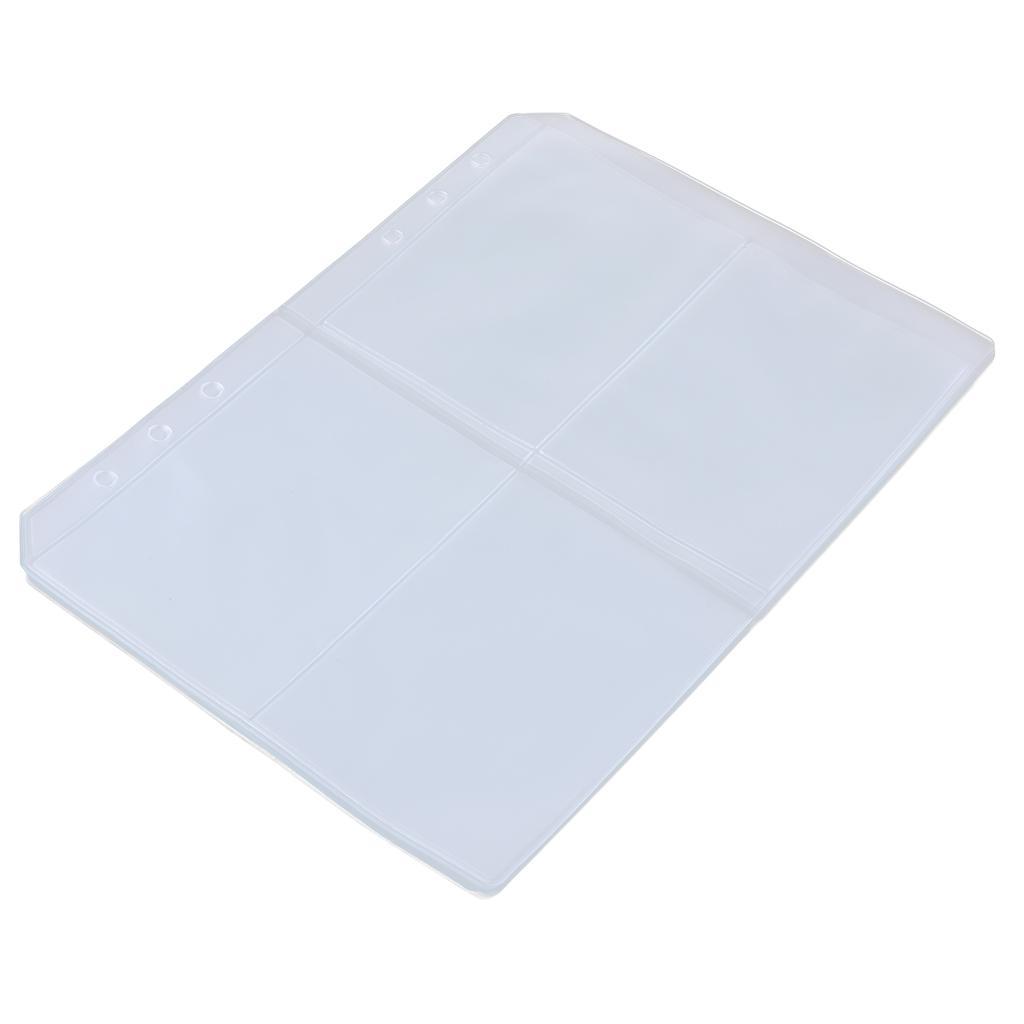 30x Clear Binder Pocket 100% Recycled A5 Ring Binder for 6-Ring Loose Leaf