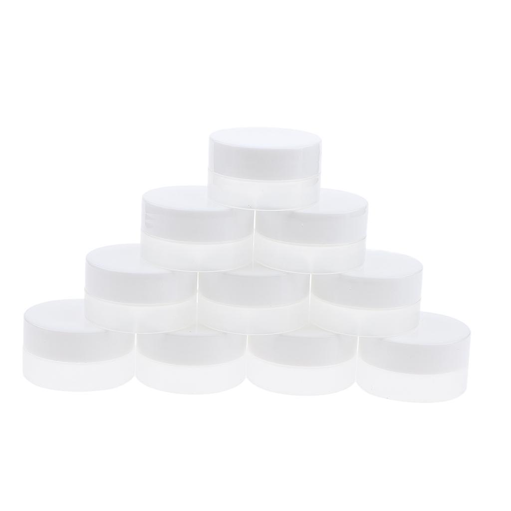10Pcs Empty Round Makeup Jar Pot Travel Cream Cosmetic Container