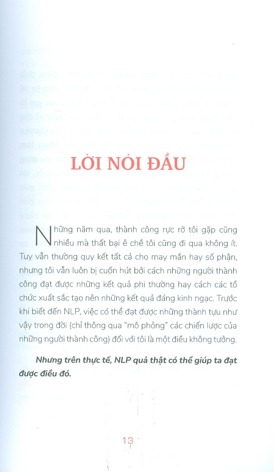 ỨNG DỤNG TÂM LÝ HỌC NLP - THAY CÁCH NGHĨ MỞ LỐI ĐI