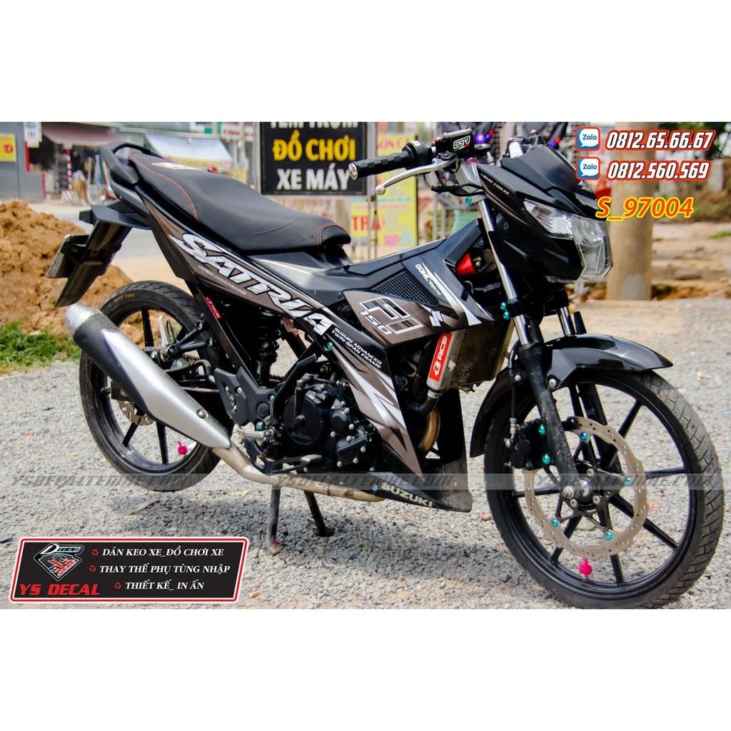 Tem rời Satria,Raider Fi đen xám