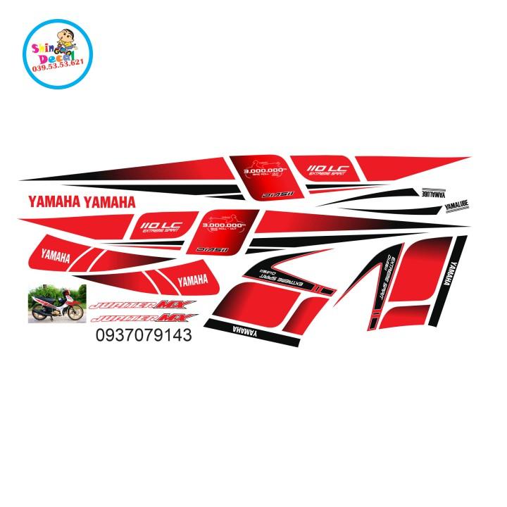 Tem xe jupiter mx trắng đỏ