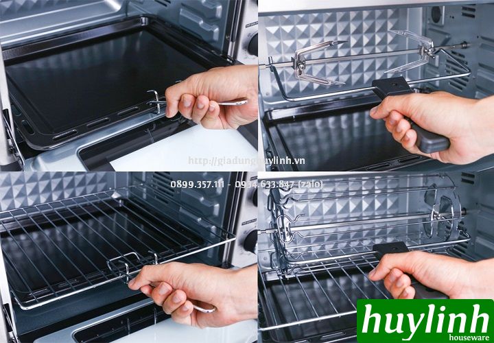 Lò nướng đối lưu Sharp EO-A384RCSV-ST - Dung tích 38 lít - Công suất 1800W [A383RCSV] [A383 - A384] - Hàng chính hãng