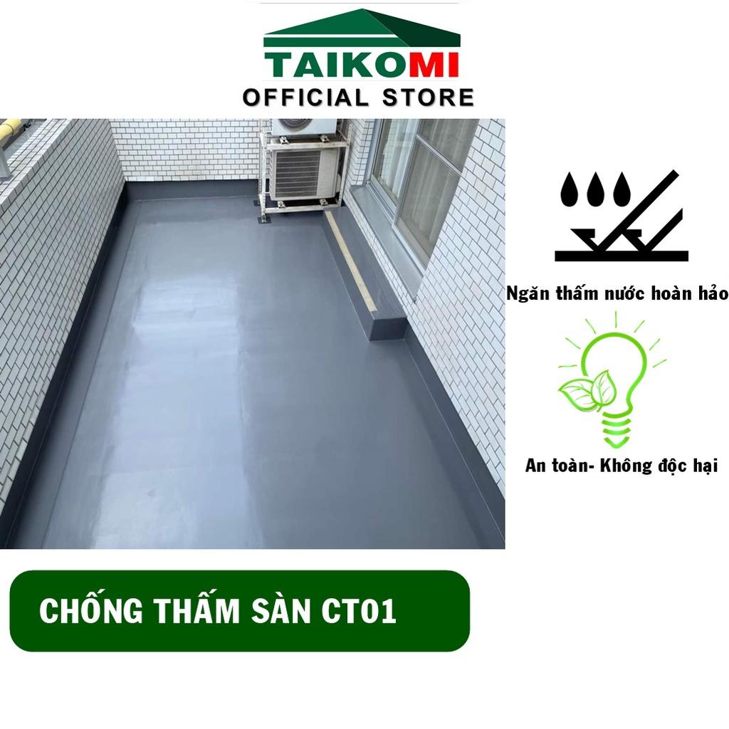 Keo Chống Thấm 1 Thành Phần CT01 Taikomi - Ngăn thấm nước cho bề mặt bê tông, xi măng cát.