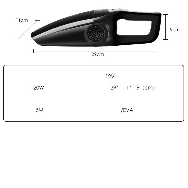 Máy hút bụi ô tô cầm tay cực mạnh - Vệ sinh nội thất ô tô
