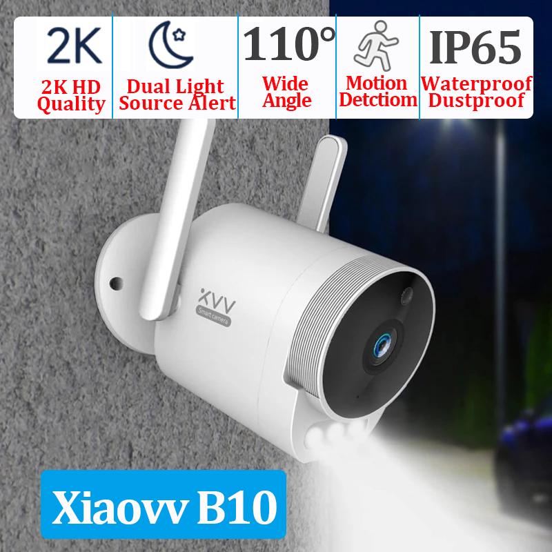 Xiaovv Camera ngoài trời 2K Pro 1296p HD Webcam 360 IP Giám sát bảo mật ip