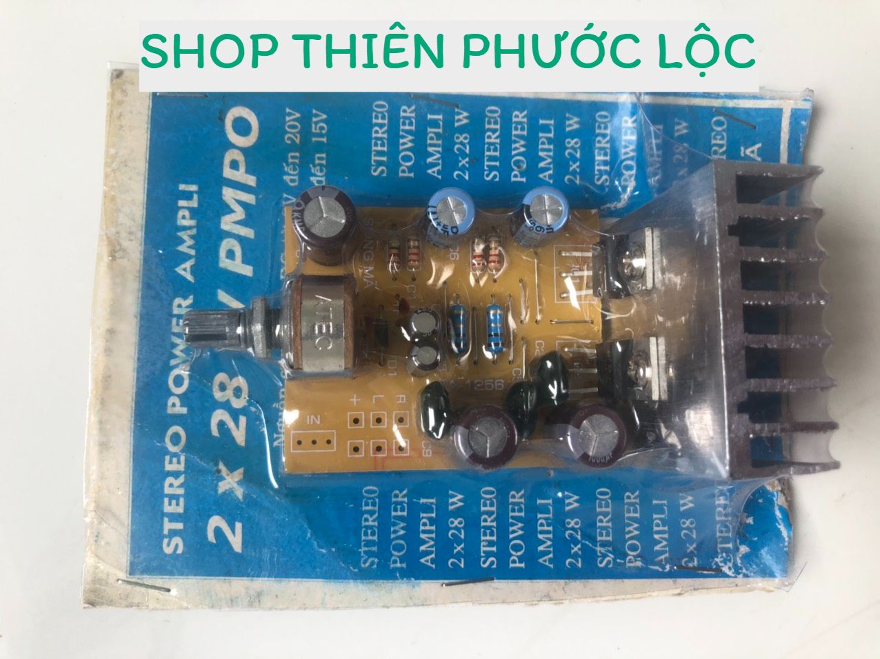 BO MẠCH KHUẾCH ĐẠI LOA ÂM THANH 2x28W PMPO SA-1256 -SONG MÃ