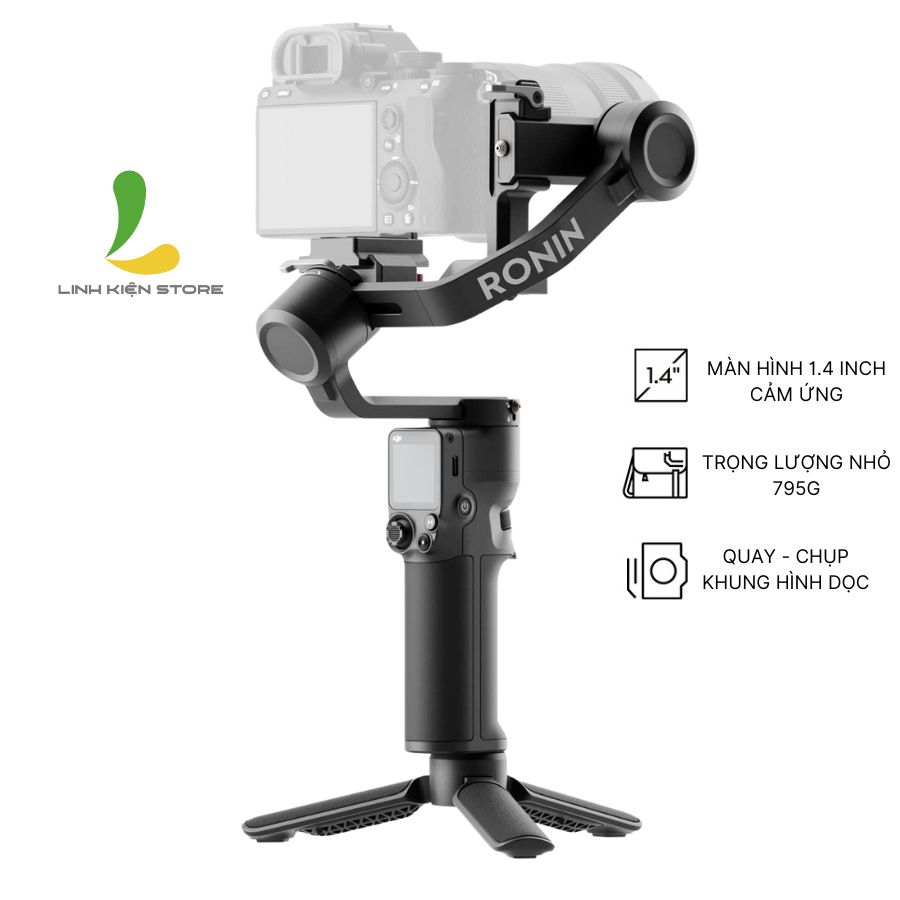 Tay cầm chống rung DJI RS 3 Mini / Ronin SC - Gimbal 3 trục dành cho máy ảnh thời lượng pin 10 giờ - Hàng nhập khẩu