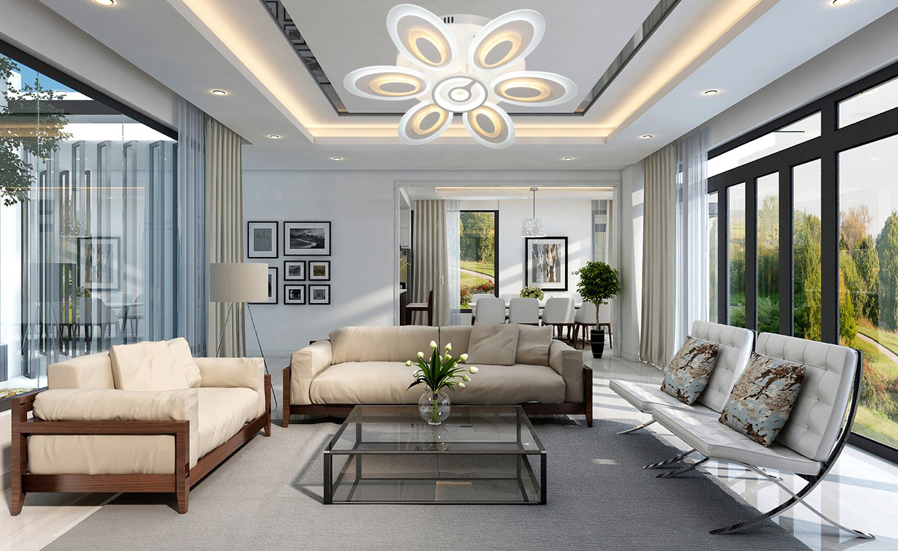 Đèn mâm LED ốp trần VKT-NC-045