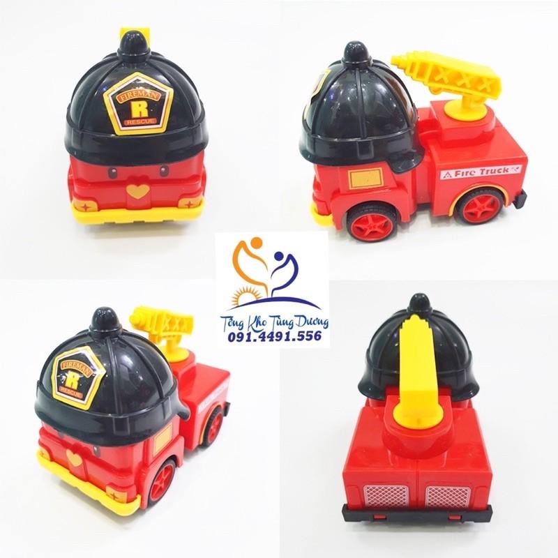 Bộ 4 xe ROBOCAR POLI chạy đà (không biến hình)