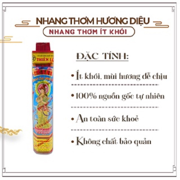 Nhang Thơm Nhẹ Nhàng Ít Khói Quan Âm Phổ Độ Thiên Lộc An Toàn Cho Sức Khỏe - 3 Tấc Bó Nhỏ 250 Nén