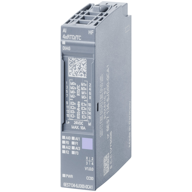 Module I/O AI 4xRTD/TC 2-/3-/4-wire HF SIMATIC ET 200SP SIEMENS 6ES7134-6JD00-0CA1 | Hàng chính hãng