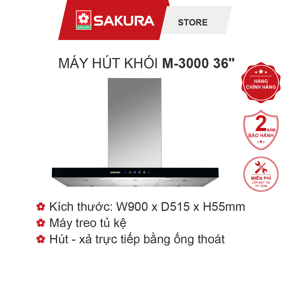 Máy Hút Khói Sakura M-3000 36 - Hàng chính hãng