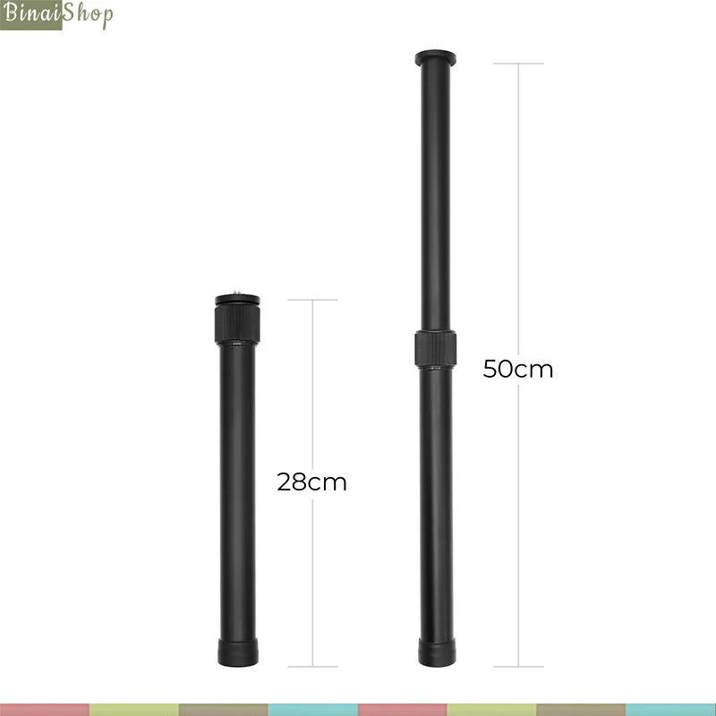 Gậy Nối Dài Cho Gimbal Có Kích Thước Và Tải Trọng Lớn, Chiều Cao Tối Đa 50cm- hàng nhập khẩu