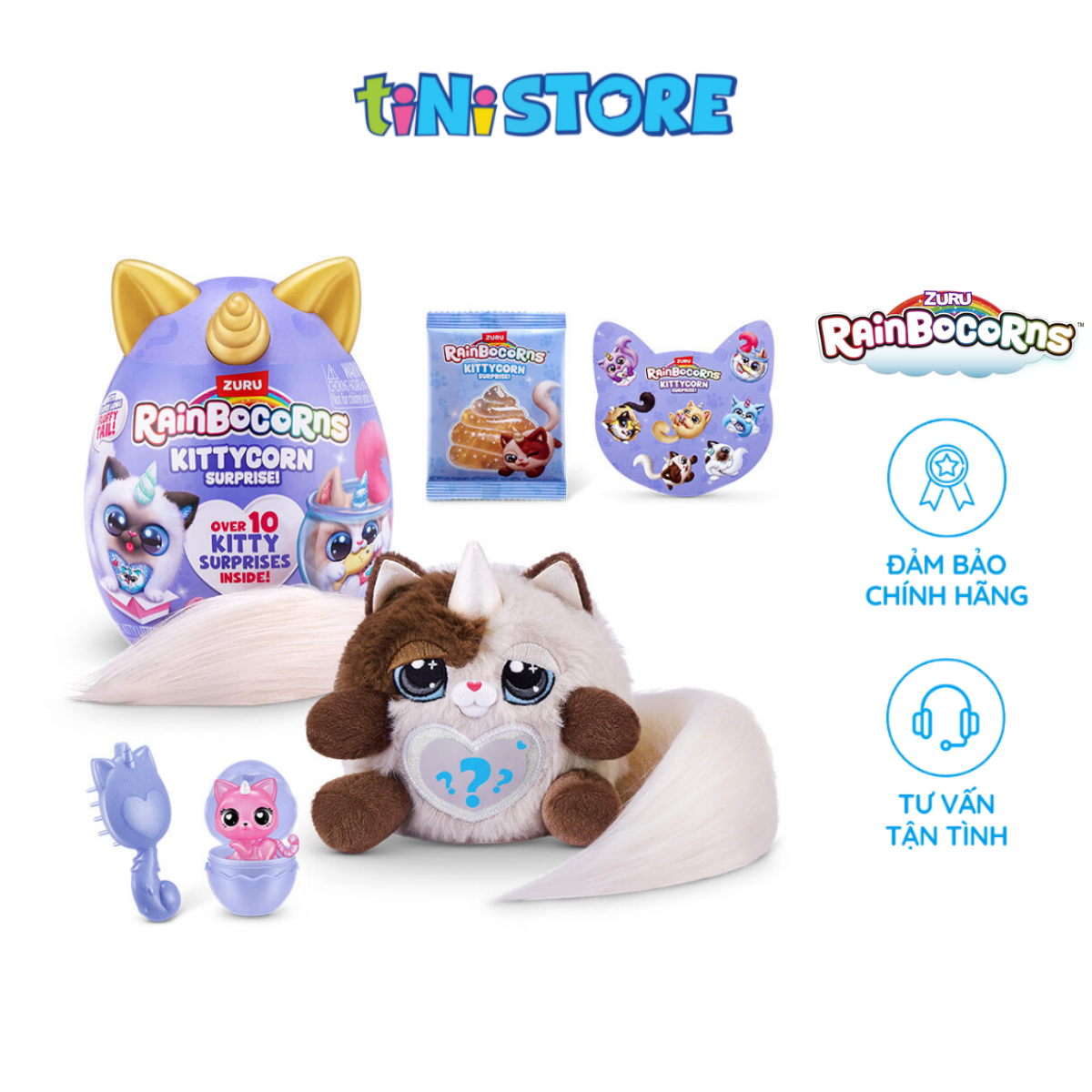 Đồ Chơi Trứng Kỳ Lân Mèo Con Zuru Rainbocorns Kittycorn (Series 9) (Mẫu ngẫu nhiên) 92104