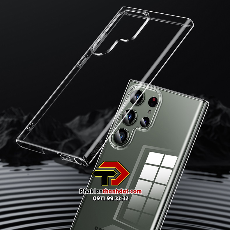 Ốp lưng trong suốt cho SamSung Galaxy S23 Ultra chính hãng Memumi  - Hàng chính hãng