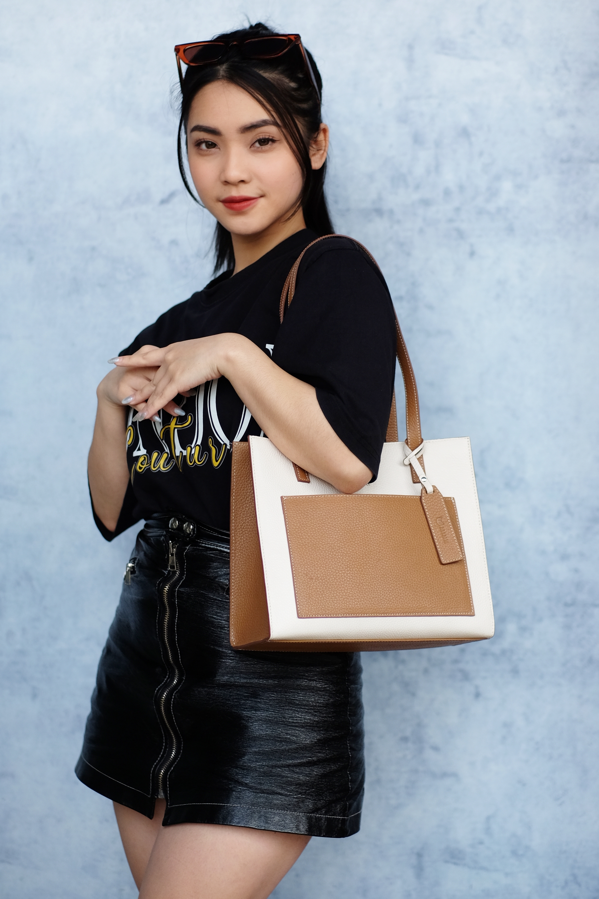 ALINA – Túi tote MINK da thật sang trọng tiện lợi MP03