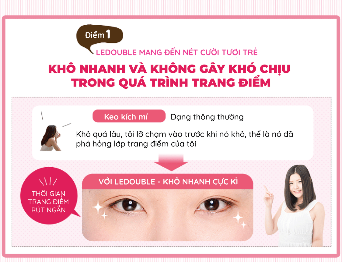 Gel Kích Mí Mắt LeDouble Nhật Bản (2ml)