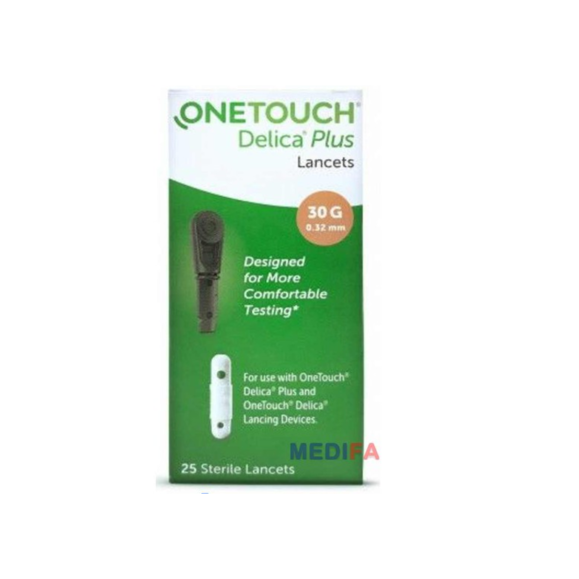 Que thử đường huyết One Touch Ultra Plus &amp; Kim lấy máu One Touch Delica Plus | Nhập khẩu chính hãng