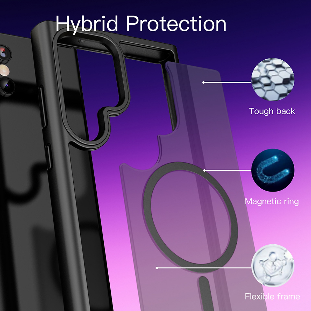 Ốp lưng nhám sạc từ tính cho Samsung S23 Ultra hiệu Likgus PC Ultra-thin Frosted Magnetic Case - Hàng nhập khẩu