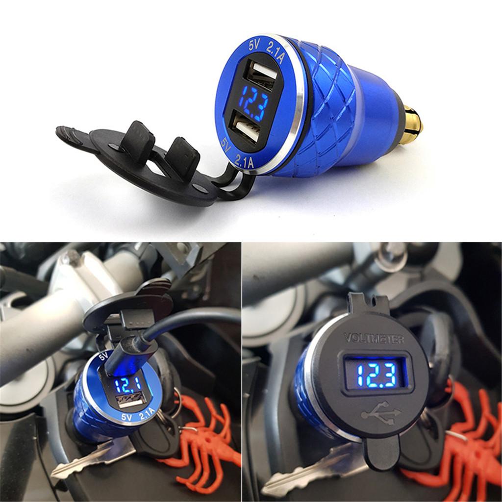 For  R1200GS for Triumph Tiger 800 XC DIN to USB Motorcycle Charger 5V