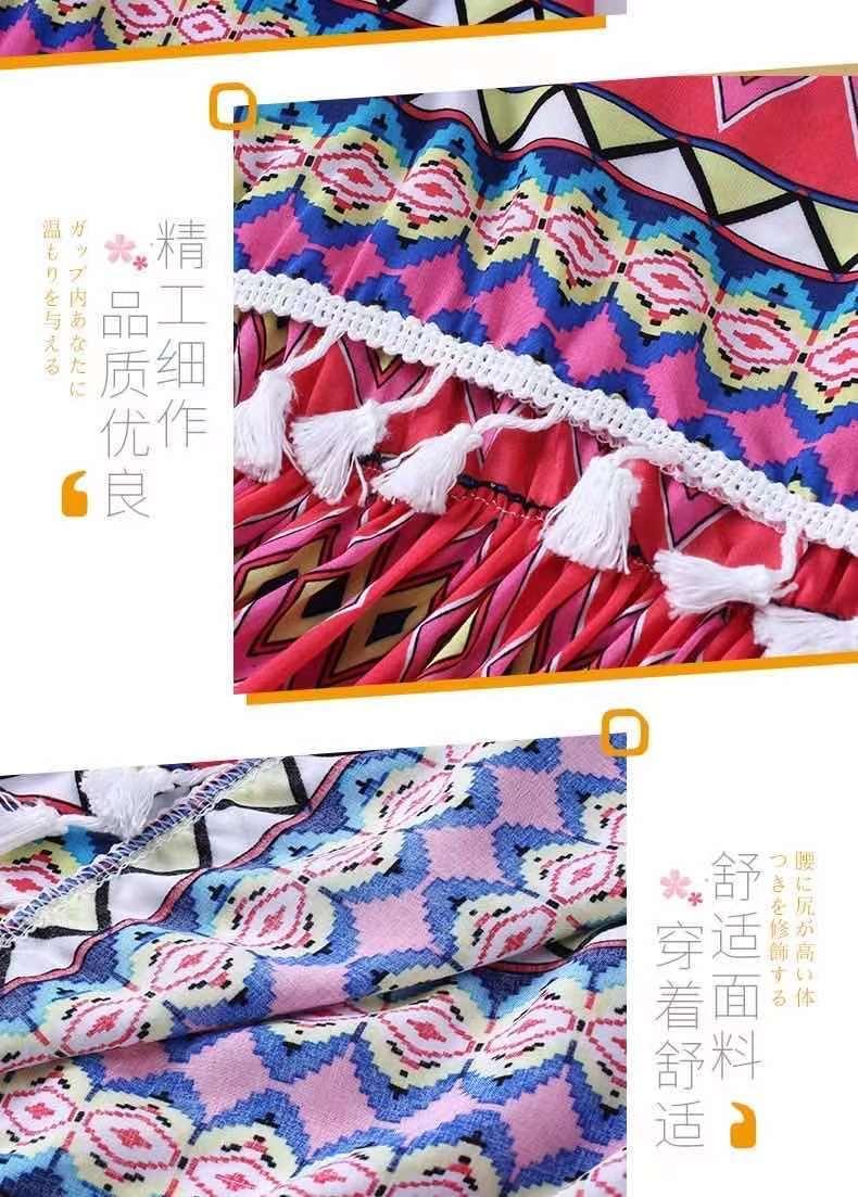 CHENGRUI Bé gái dân tộc phong cách ăn mặc mùa hè bông lụa vest không tay trung bình trẻ em