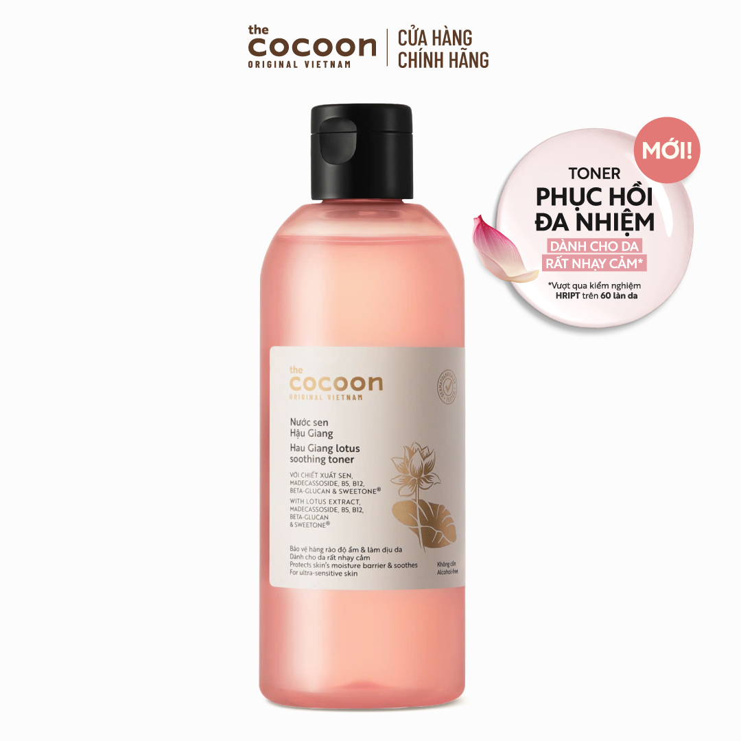 Bigsize - Nước sen Hậu Giang (toner) Cocoon giúp phục hồi, cấp ẩm và làm dịu da 310ml